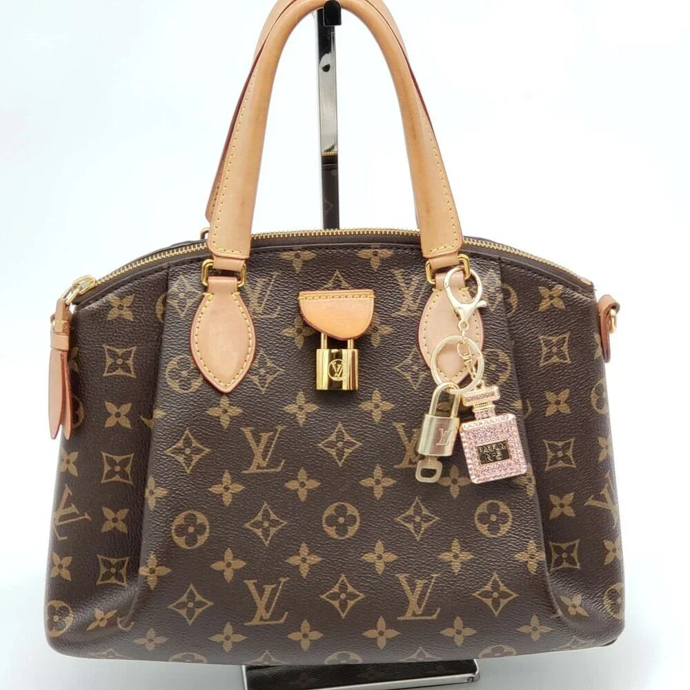 LV Authentic Gold Padlock 🔒 Key Set w/ Unbranded N5 Bottle Keychain Charm